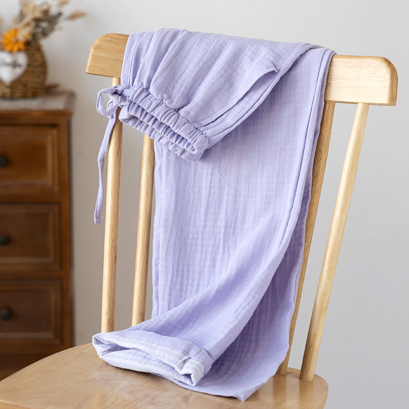 Home-use, Springsummerfall Lightweight Straight-leg Casual Sleep Pants Suitable For Outdoor Wear