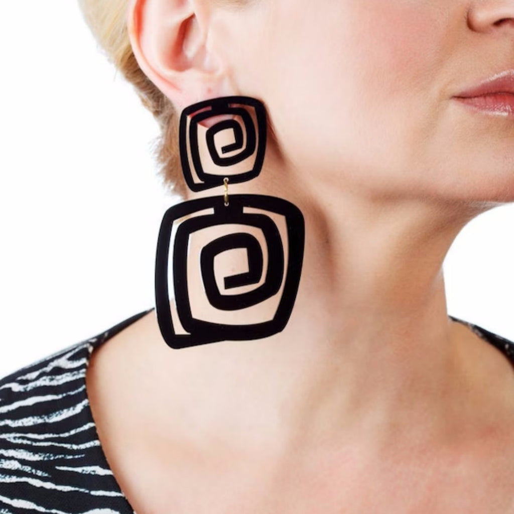 Personality Punk Exaggerated Geometric Instagram-Style Earrings