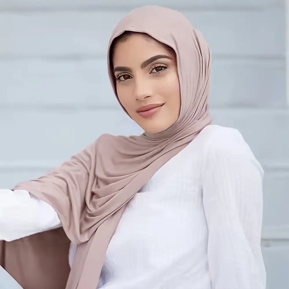 Modal Solid Color Long Scarf Headscarf Wholesale High-Quality Breathable