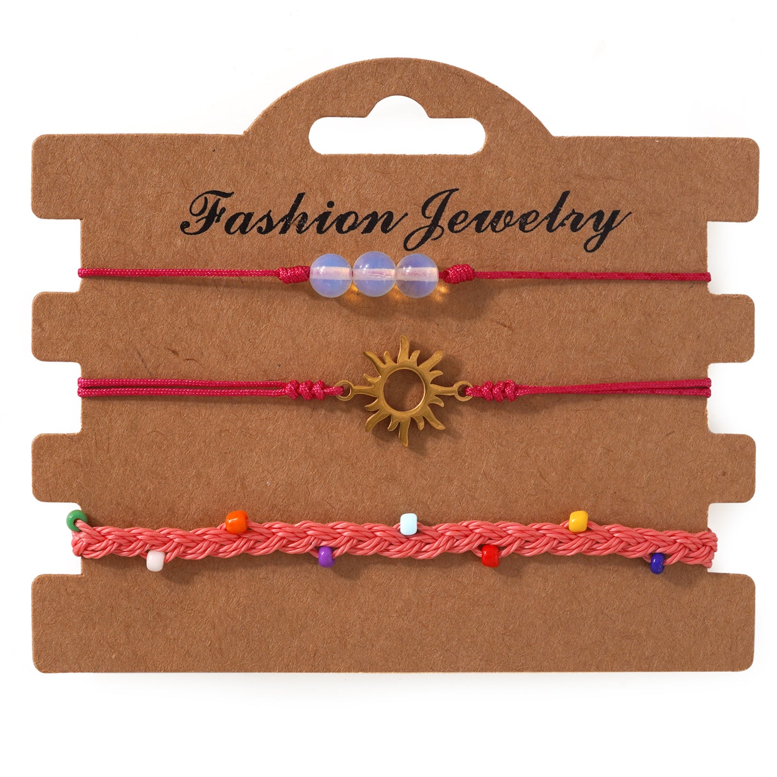 Summer Beach Vacation Style Handmade Waxed Cord Bracelet