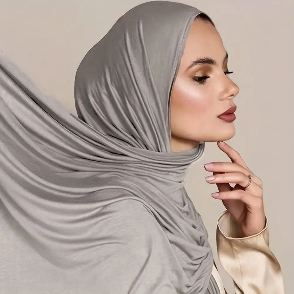 Modal Solid Color Long Scarf Headscarf Wholesale High-Quality Breathable
