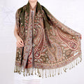 Cashew Pattern Long Jacquard Scarf Ethnic-style Shawl For Women