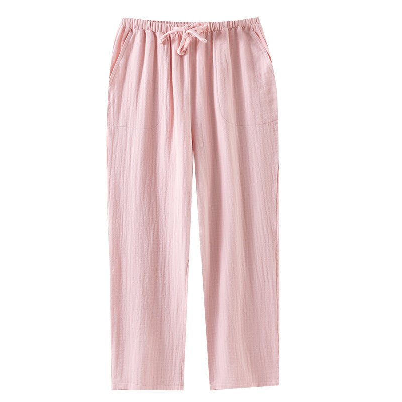 Home-use, Springsummerfall Lightweight Straight-leg Casual Sleep Pants Suitable For Outdoor Wear