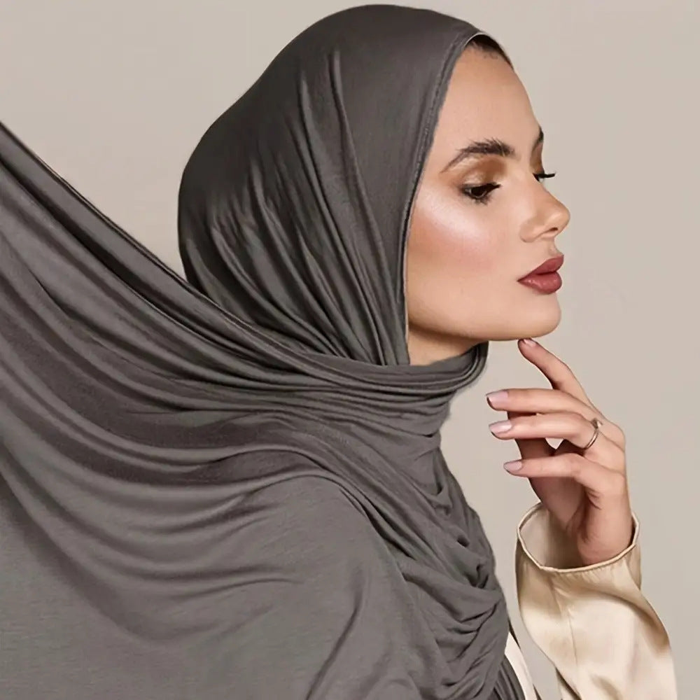Modal Solid Color Long Scarf Headscarf Wholesale High-Quality Breathable