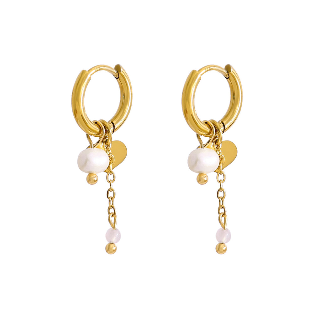 Simple Classic Heart-Shaped Star Earrings For Women