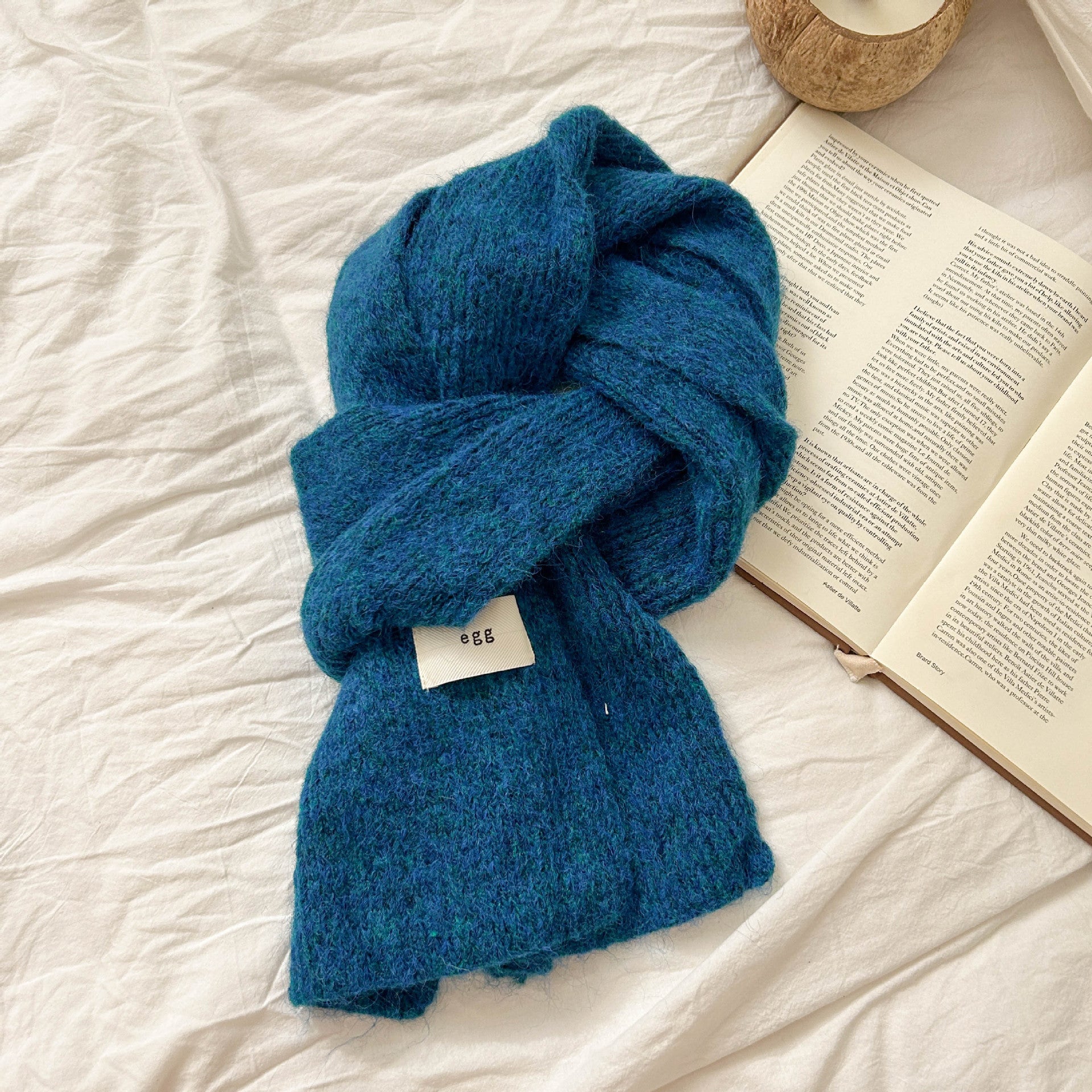 Soft Chewy Knitted Warmth-Enhancing Thickened Scarf For Women