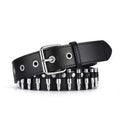 Rivet Belt Black Spicy Girl Style Punk-inspired Versatile