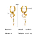 Simple Classic Heart-Shaped Star Earrings For Women