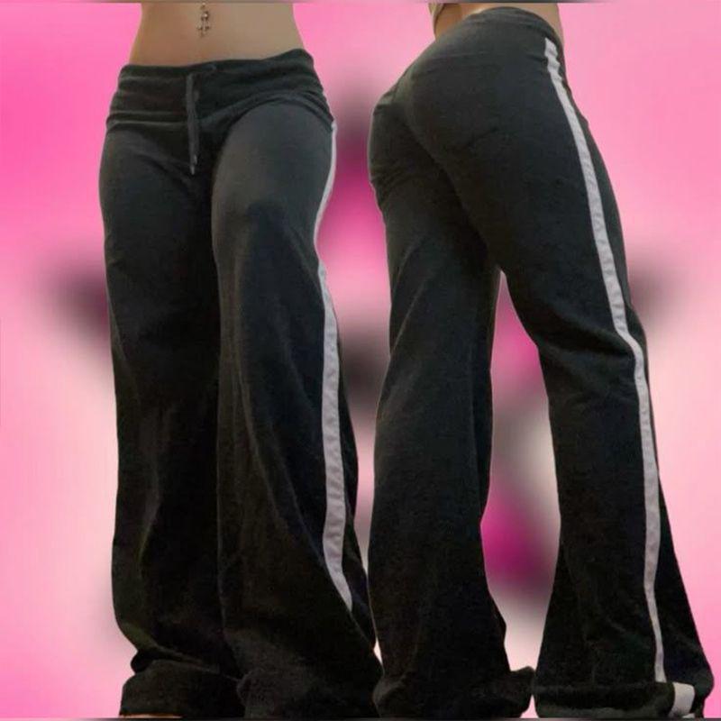 European And American-style Letter-printed Straight-leg Sweatpants