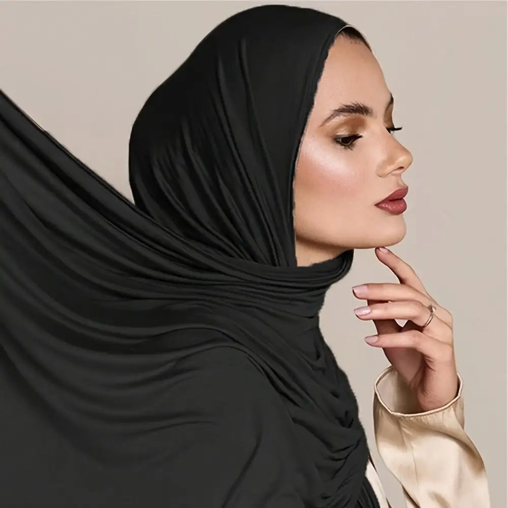 Modal Solid Color Long Scarf Headscarf Wholesale High-Quality Breathable