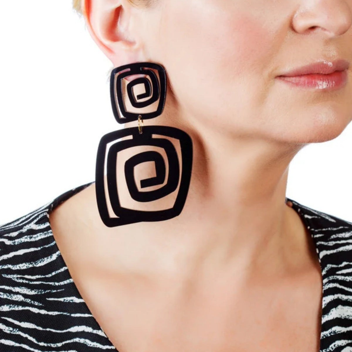 Personality Punk Exaggerated Geometric Instagram-Style Earrings