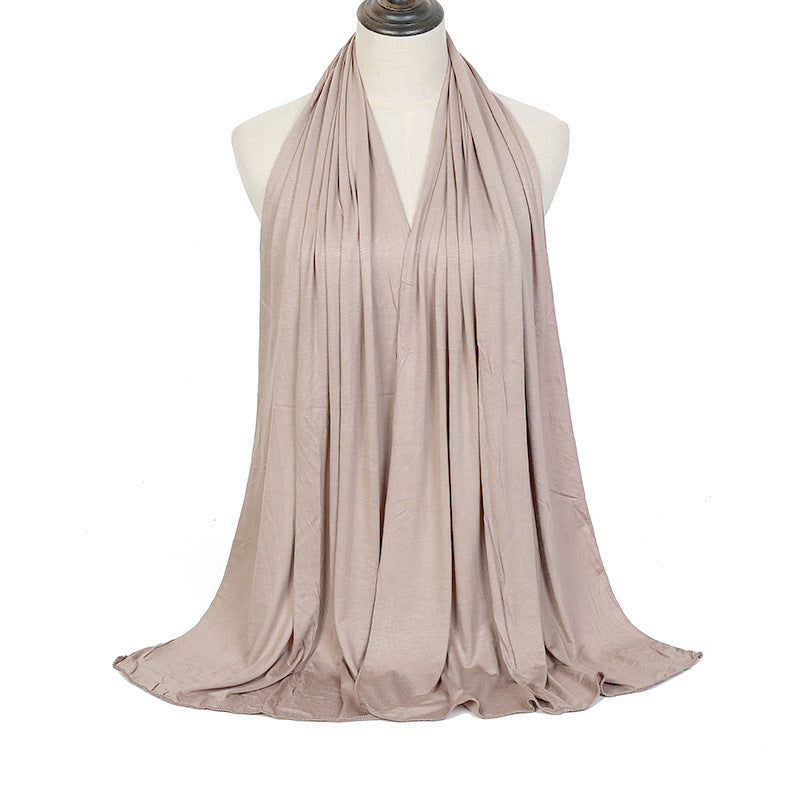 Modal Solid Color Long Scarf Headscarf Wholesale High-Quality Breathable