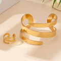 Geometric Hollow-out Bracelet Geometric Hollow-out Ring Jewelry