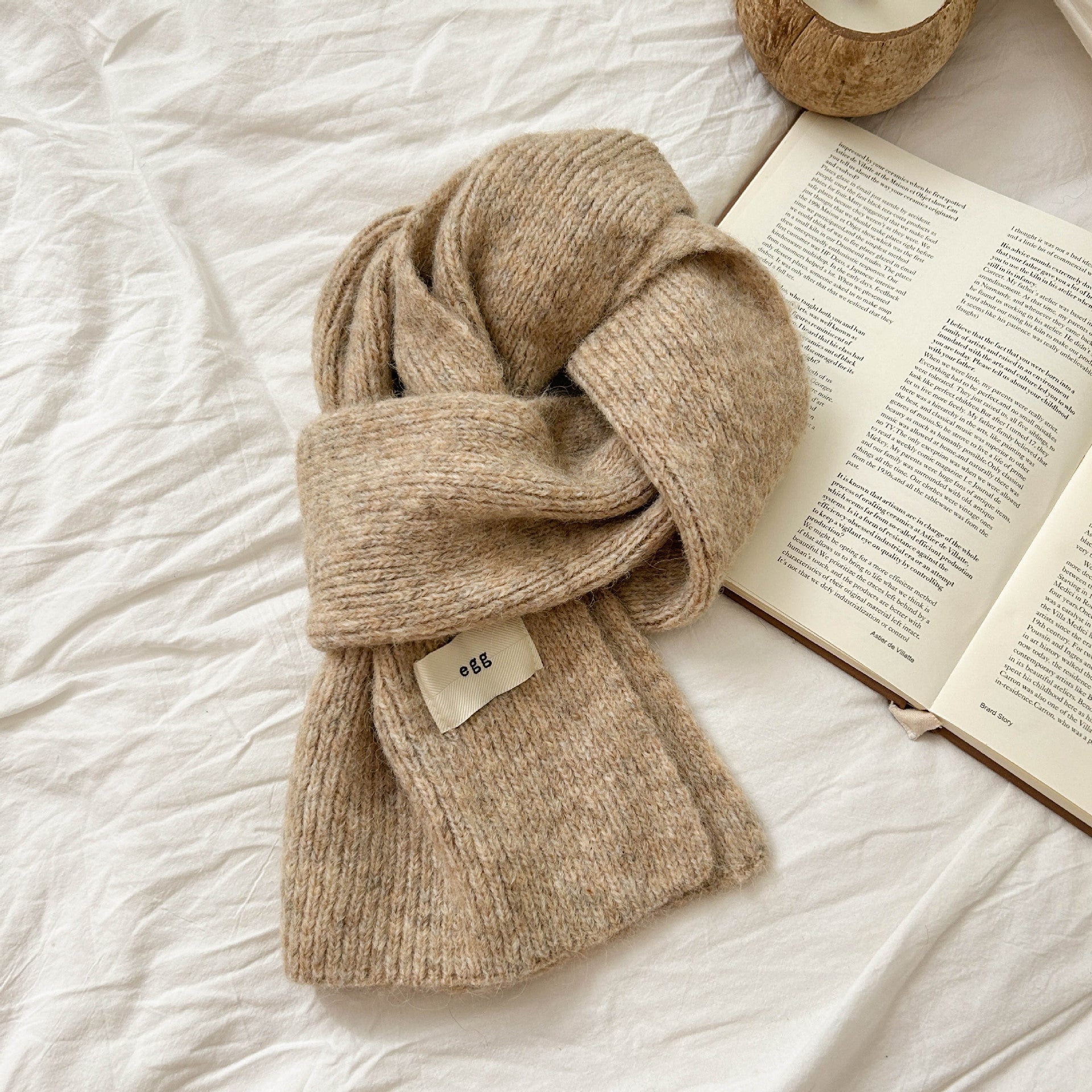 Soft Chewy Knitted Warmth-Enhancing Thickened Scarf For Women