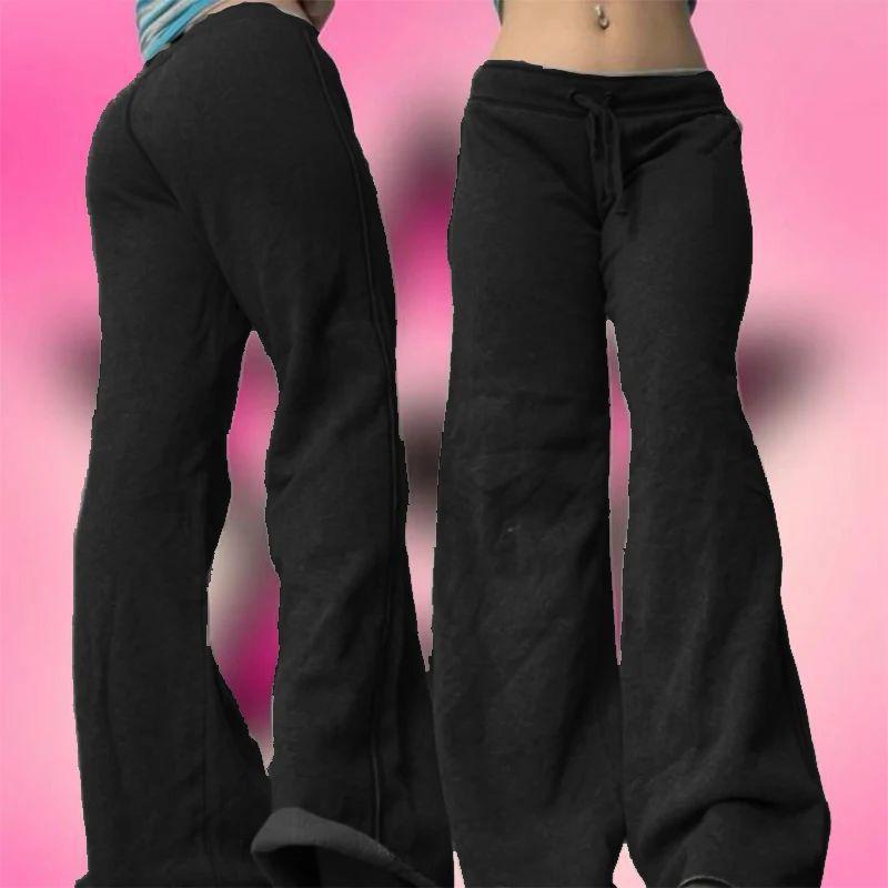 European And American-style Letter-printed Straight-leg Sweatpants