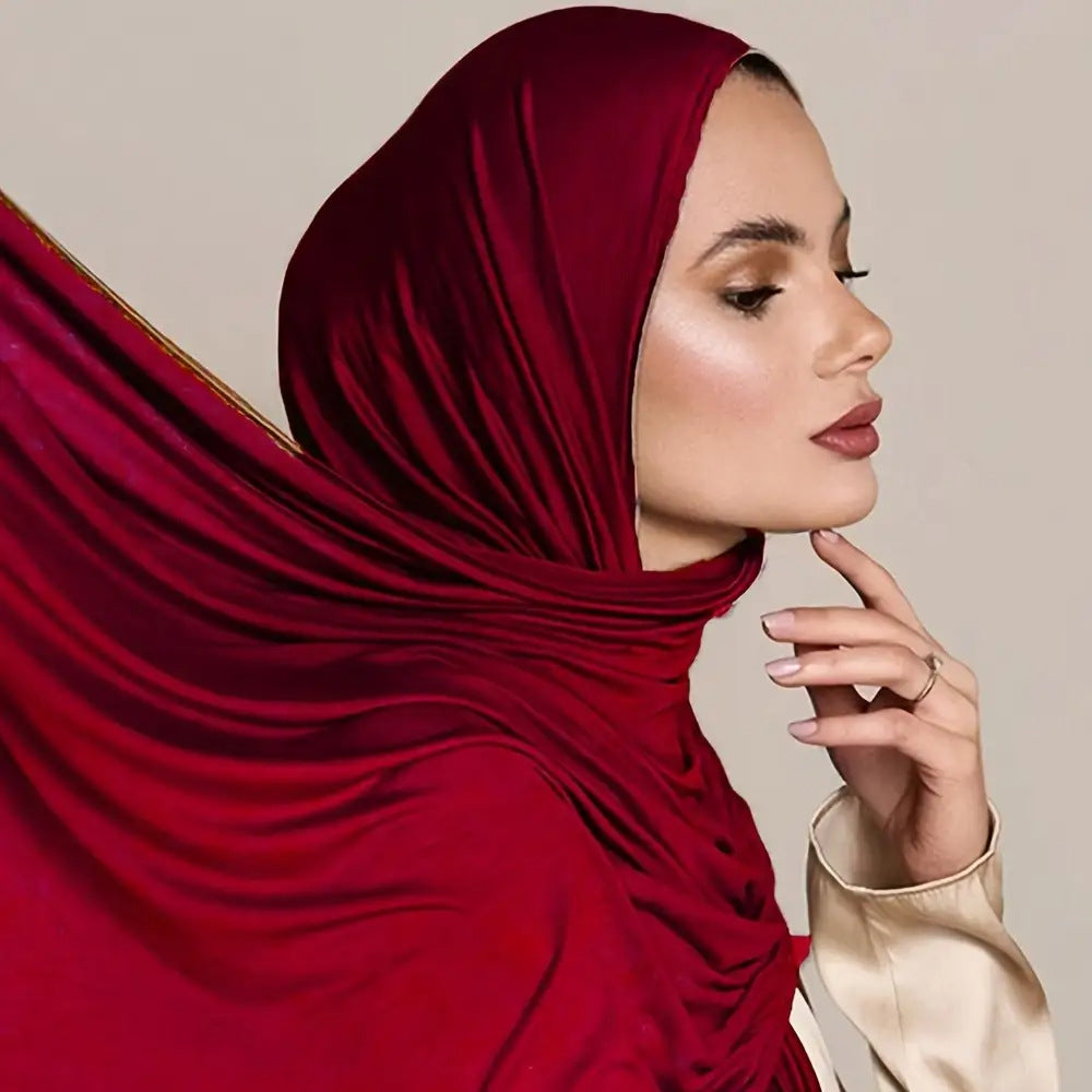 Modal Solid Color Long Scarf Headscarf Wholesale High-Quality Breathable